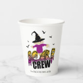 De Scare Crew Welkom Paarse ID1002 Papieren Bekers (Voorkant)