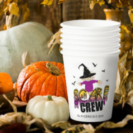 De Scare Crew Welkom Paarse ID1002 Papieren Bekers