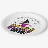 De Scare Crew Welkom Paarse ID1002 Papieren Bordje (Gekanteld)