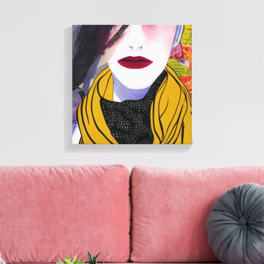 De Scarf Canvas Art (Insitu (Woonkamer))