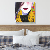 De Scarf Canvas Art Afdruk (Insitu (Slaapkamer))
