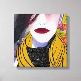De Scarf Canvas Art Afdruk