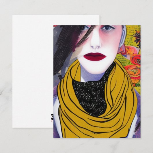 De Scarf Note-kaarten Notitiekaartje (Voorkant / Achterkant)