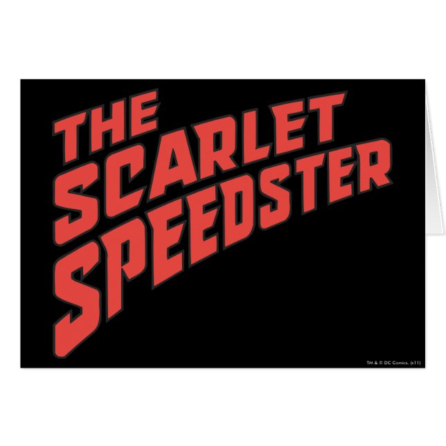 De Scarlet Speedster-Logo (Voorkant Horizontaal)