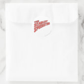 De Scarlet Speedster-Logo Ronde Sticker (Tas)
