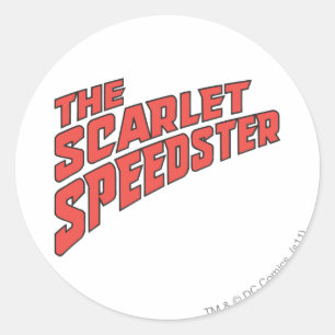 De Scarlet Speedster-Logo Ronde Sticker