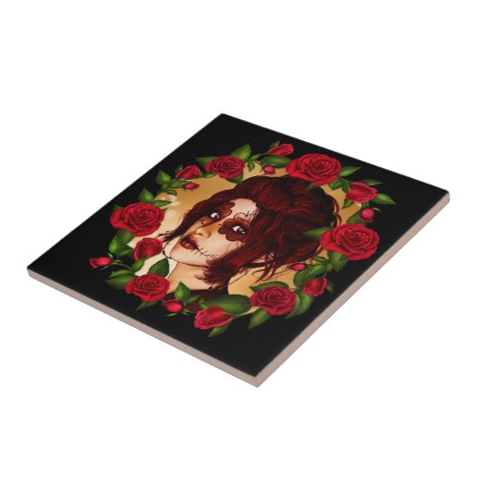 De Scarlet Sugar Doll Tegeltje (Zijkant)