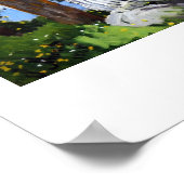 De Scene in Bennecourt, 1868 Claude Monet cool, Poster (Hoek)