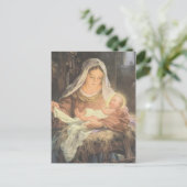 De Scène Mary van de Geboorte van Christus van Feestdagenkaart (Staand voorkant)