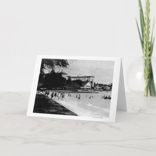 De Scène PhotographHawaii van HawaiiBeachfront Kaart (Voorkant)