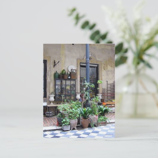 De Scène van Buenos Aires met Groene Planten in Co Briefkaart (Staand voorkant)