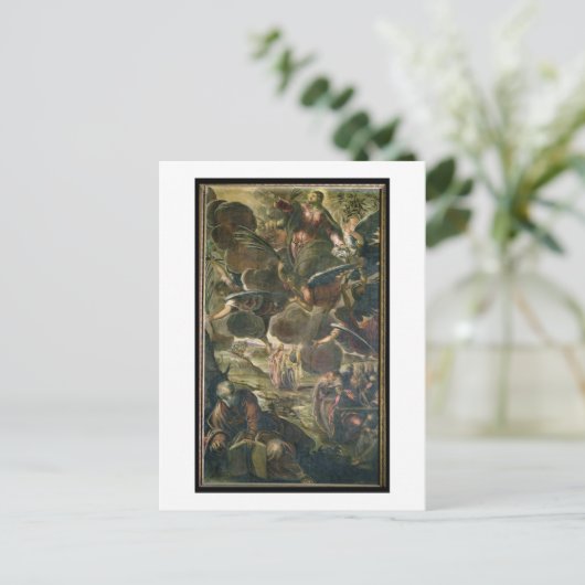 De scène van Christus (fresco) Briefkaart (Staand voorkant)