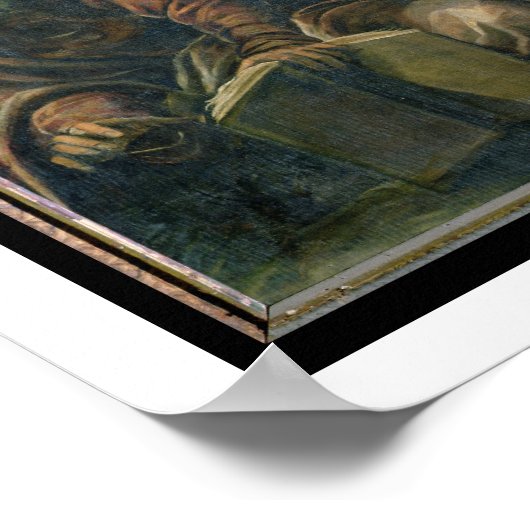 De scène van Christus (fresco) Poster (Hoek)