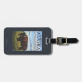 De Scène van de bizon - Fairwell, Alaska Bagagelabel (Voorkant horizontaal)