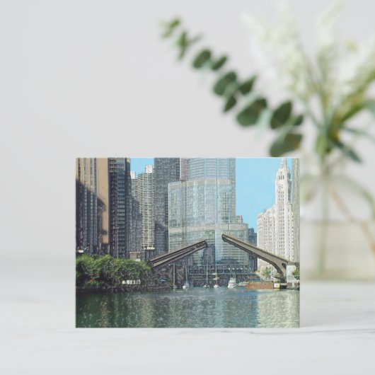 De Scène van de Boot van de Aandrijving van Briefkaart (Staand voorkant)