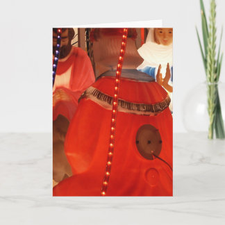 De scène van de geboorte van Christus met Feestdagen Kaart