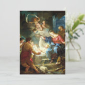 De Scène van de geboorte van Christus voor Feestdagenkaart (Staand voorkant)