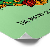 De Scène van de herfst met Citaat Poster (Hoek)