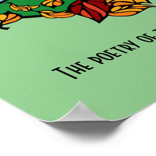 De Scène van de herfst met Citaat Poster (Hoek)