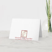 De scène van de Herfst van de kaart (Achterkant)