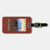 De Scène van de kariboe - Sitka, Alaska Bagagelabel (Voorkant horizontaal)