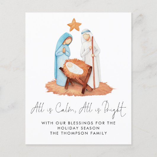 De Scène van de Nativiteit van de begroting allen  (Voorkant)