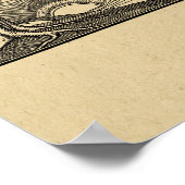 De Scène van de natuur met Vliegende Vogels en het Poster (Hoek)