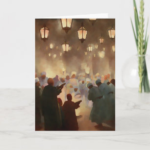 De scène van de Ramadan vanaf 1902 - schilderend Kaart