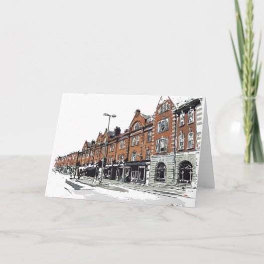 De Scène van de Straat van Londen Kaart (Voorkant)