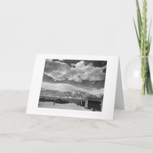 De Scène van de Straat van Manzanar, Wolken 1943 Kaart (Voorkant)