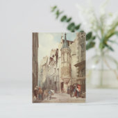 De scène van de Straat van Parijs Briefkaart (Staand voorkant)