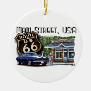 De Scène van de V.S. Camaro van de hoofdstraat Keramisch Ornament