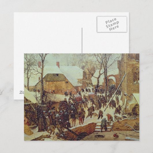 De Scène van de winter, 16de eeuw Briefkaart (Voorkant / Achterkant)