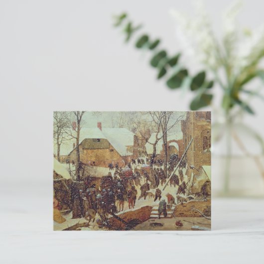 De Scène van de winter, 16de eeuw Briefkaart (Staand voorkant)