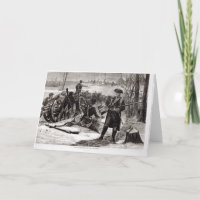 De Scène van de winter bij het Continentale Kamp
