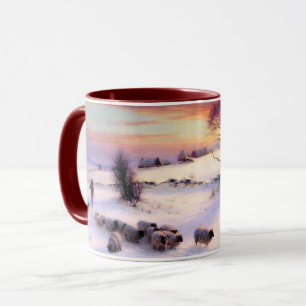 De Scène van de winter. De fijne Mok van de Gift