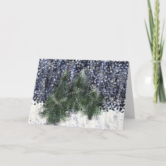 De Scène van de winter Feestdagen Kaart (Voorkant)