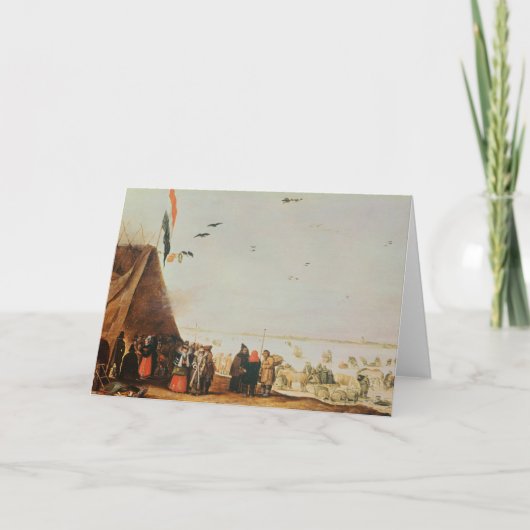 De Scène van de winter Feestdagen Kaart (Voorkant)