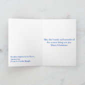 De Scène van de winter Feestdagen Kaart (Binnen)