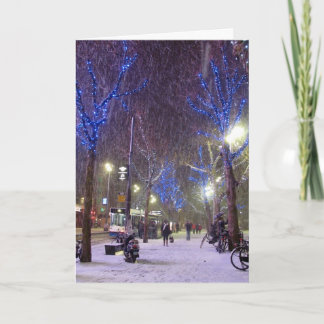 De Scène van de winter Feestdagen Kaart