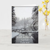 De Scène van de winter - het 46:10 van de Psalm Kaart (Gele Bloem)
