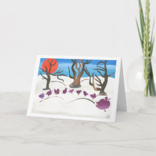 De Scène van de winter van maakt Manier voor Feestdagen Kaart