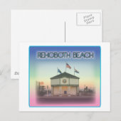 De Scène van het Ave Delaware - Rehoboth van het Briefkaart (Voorkant / Achterkant)