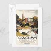 De Scene van het Poster van de Britse Spoorwegen Briefkaart (Voorkant / Achterkant)