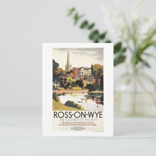 De Scene van het Poster van de Britse Spoorwegen Briefkaart (Staand voorkant)