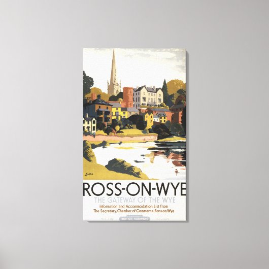 De Scene van het Poster van de Britse Spoorwegen Canvas Afdruk (Voorkant)