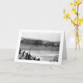 De Scène van het strand bij Kust, de Foto van Kaart (Gele Bloem)