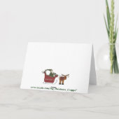 De Scène van Kerstmis van de Workshop van de Feestdagen Kaart (Achterkant)