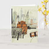 De Scène van San Francisco van de krabbel Kaart (Gele Bloem)