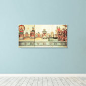 De scène voor het Mysterie van Valenciennes Canvas Afdruk (Insitu (Houten vloer))